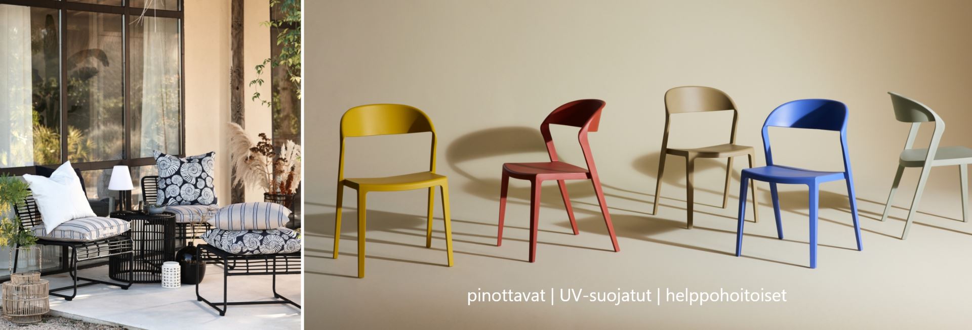 Tyylikkäät ulkokalusteet -40%