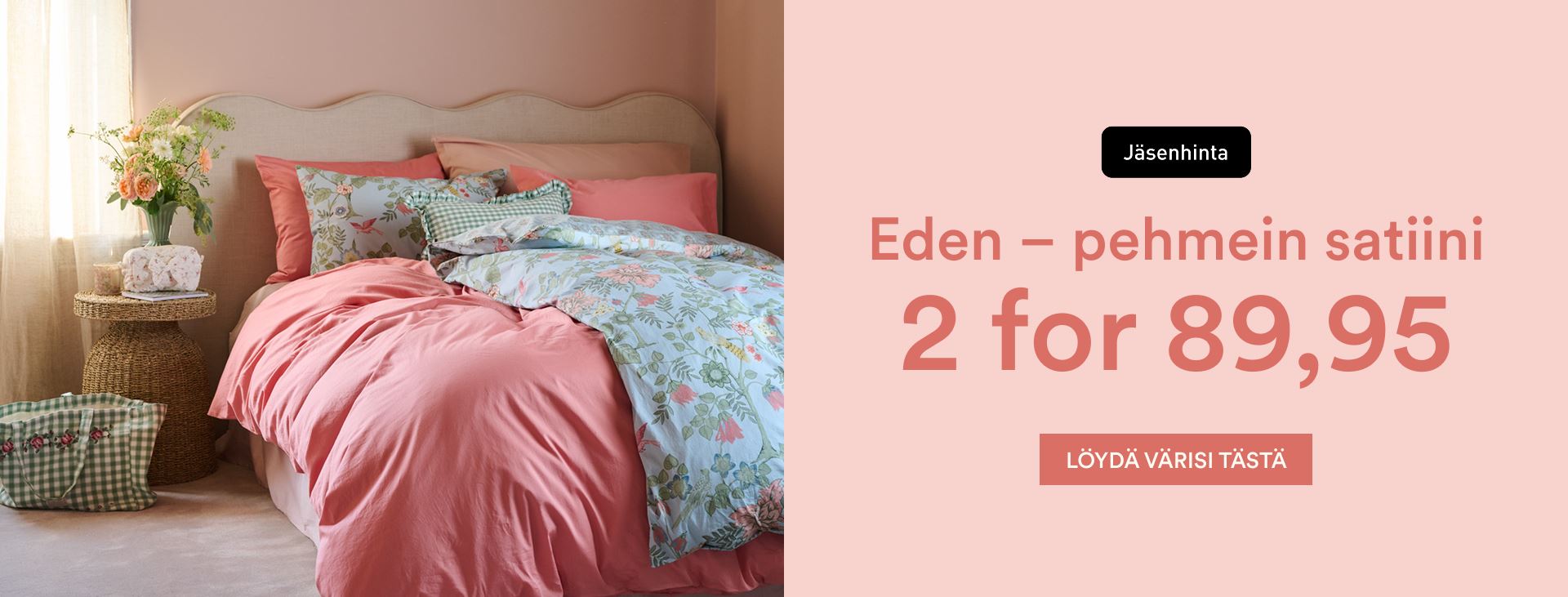 Eden pussilakanasetti 2 kpl 89,95