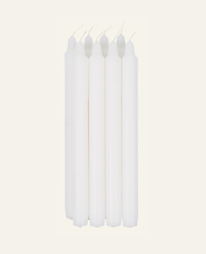 Kruunukynttilä valkoinen - 25 cm valkoinen - 1