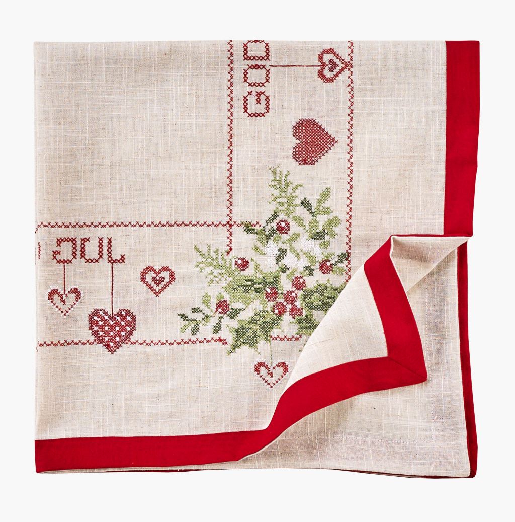 Pöytäliina luonnonväri - 85x85 cm luonnonväri - 1