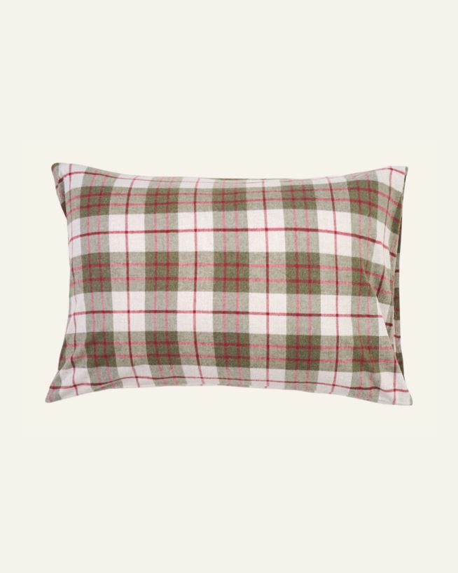 Tyynyliina lankavärjätystä flanellista moniväri/punainen - 70x100 cm moniväri/punainen - 1