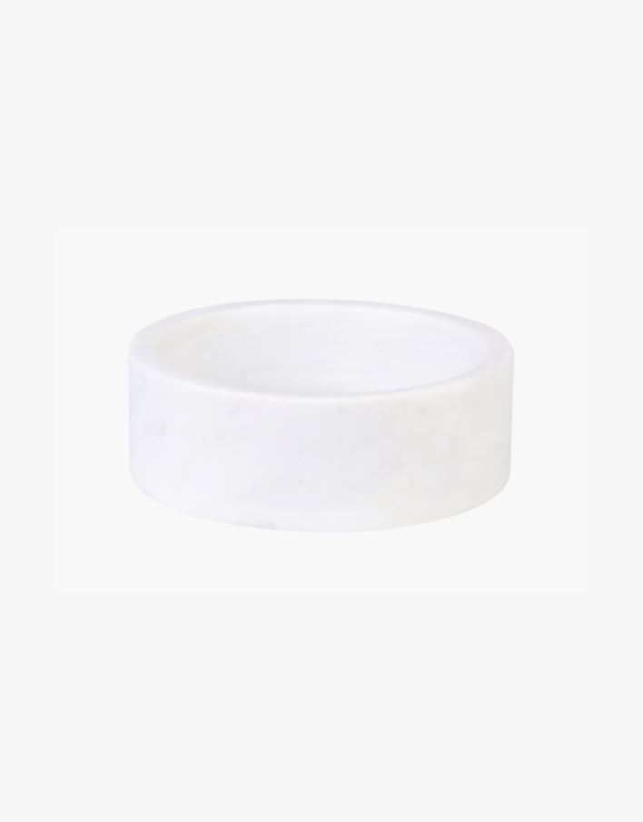 Kynttilänjalka valkoinen - ø10x3,5 cm valkoinen - 1