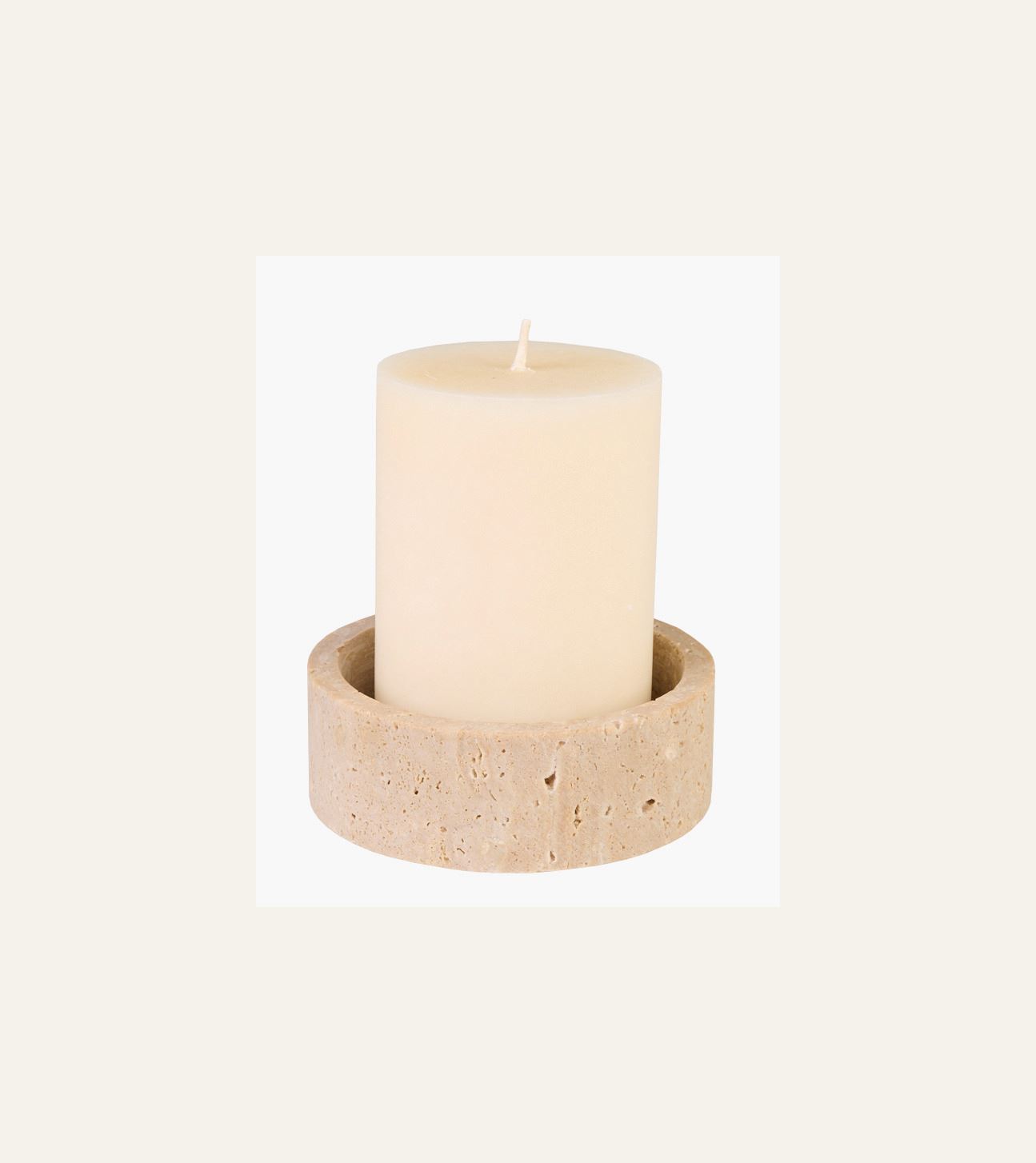 Kynttilänjalka beige - 2