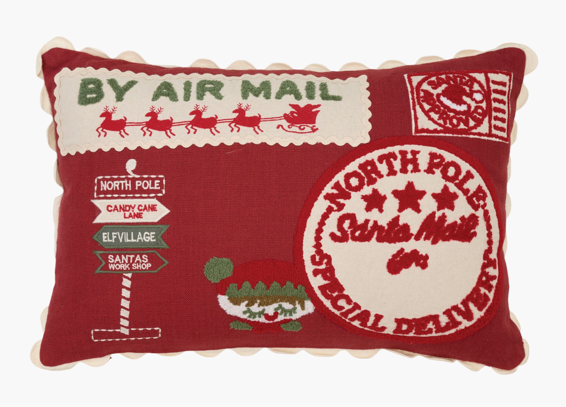 Koristetyyny punainen - 30x45 cm punainen - 1