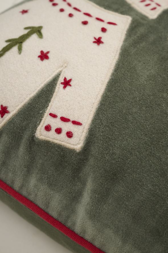 Koristetyynynpäällinen vihreä - 3