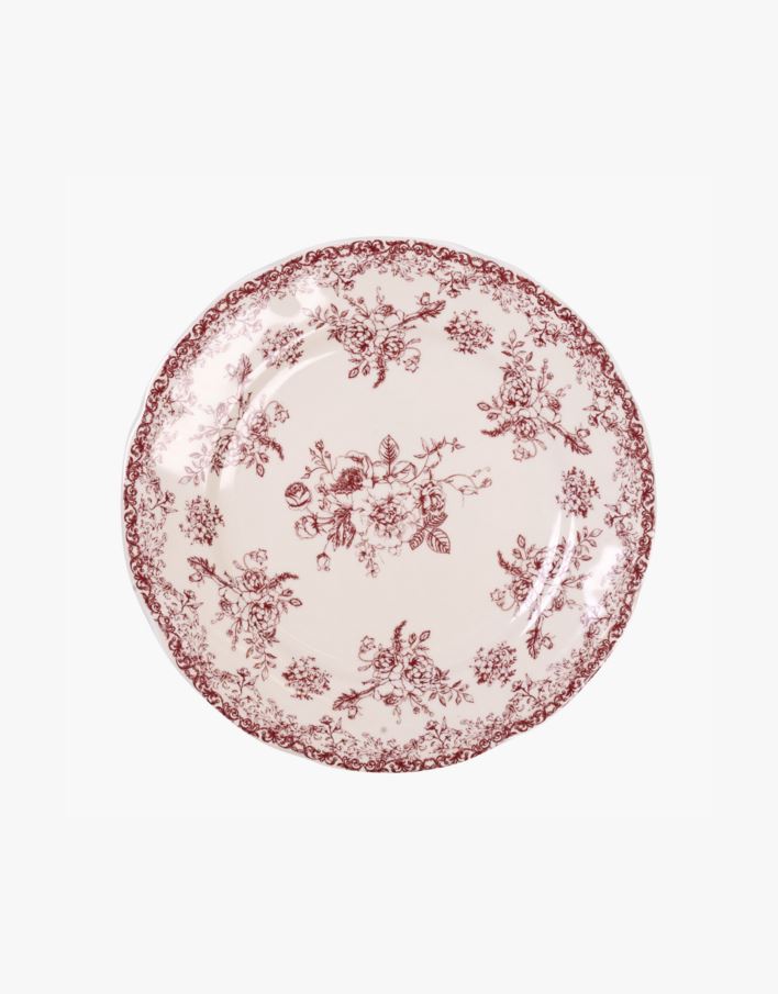 Lautanen punainen - ø20 cm punainen - 1