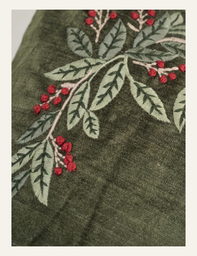Koristetyynynpäällinen vihreä - 2