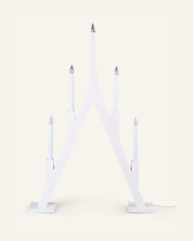 Kynttelikkö valkoinen - 52x8x76,5 cm valkoinen - 1