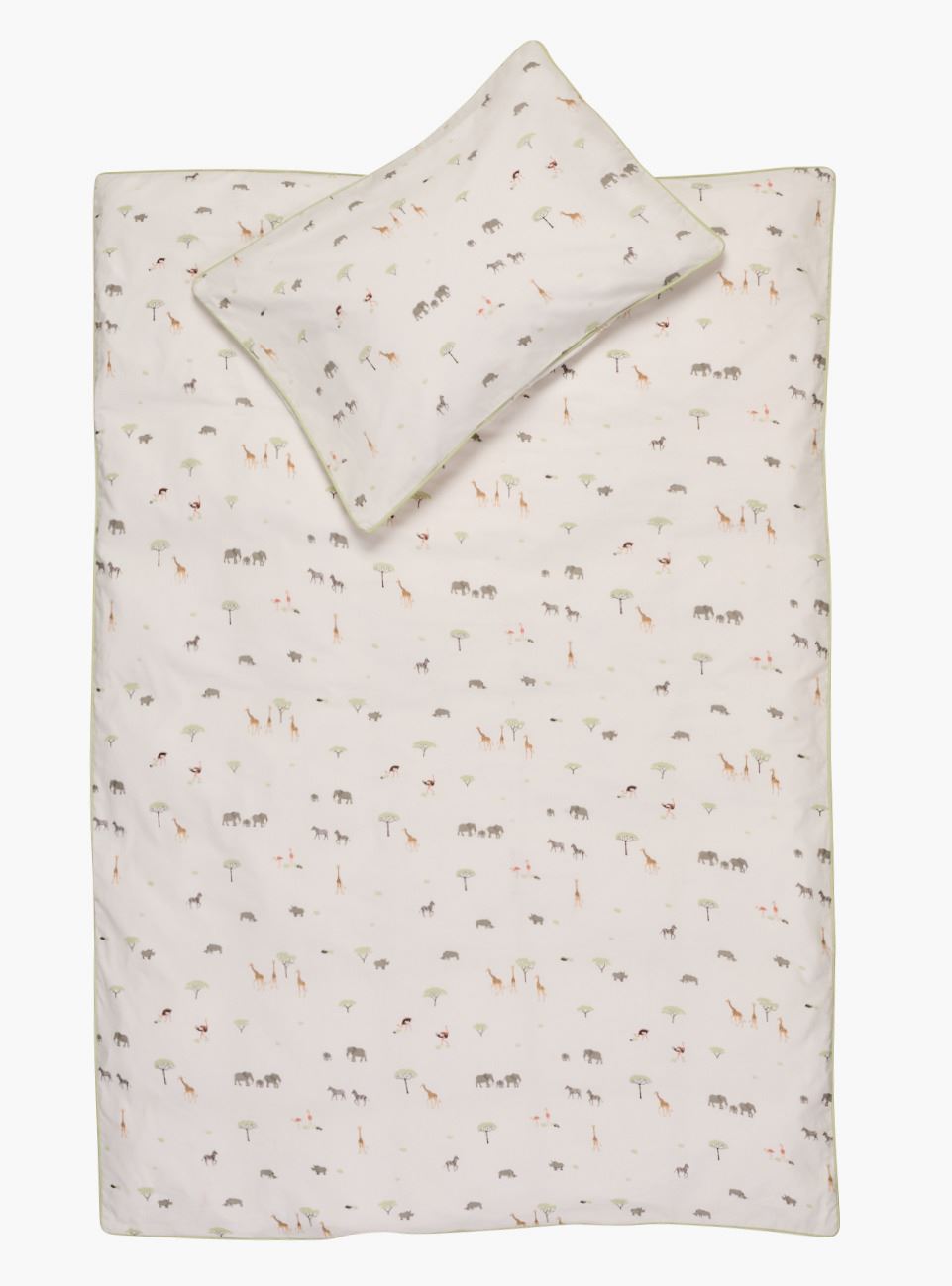 Pussilakanasetti moniväri/valkoinen - 100x130 38x55 cm moniväri/valkoinen - 1