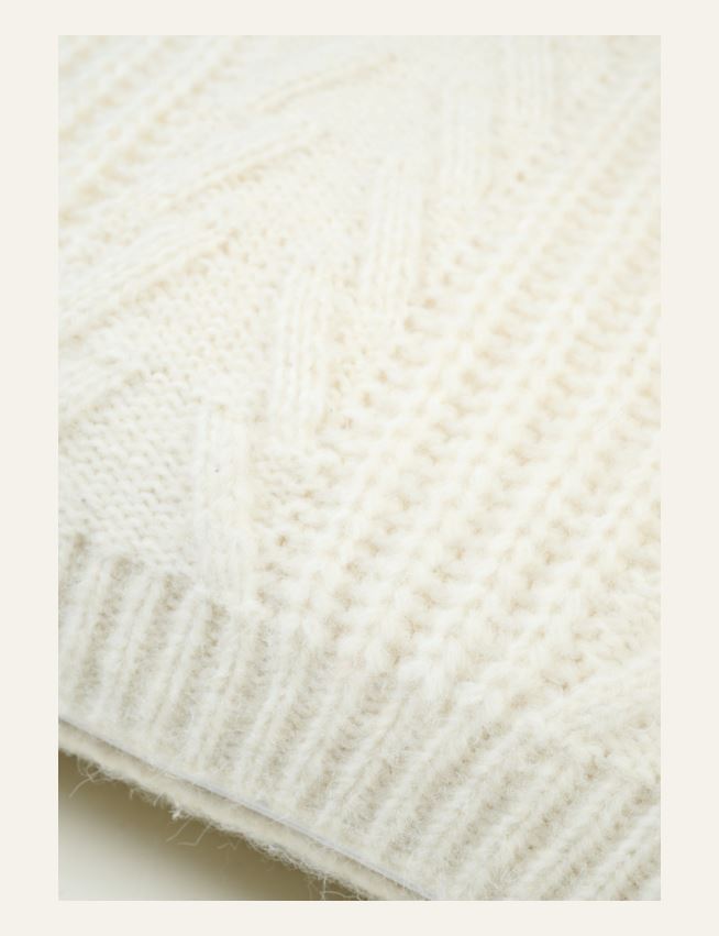 Koristetyynynpäällinen luonnonvalkoinen - 2