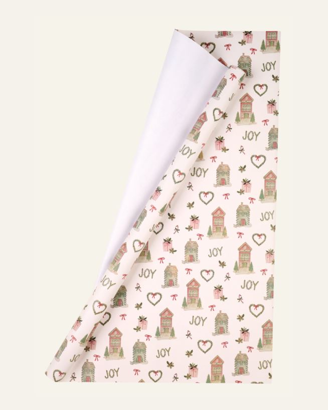 Lahjapaperi moniväri/punainen - 70cm x 3m moniväri/punainen - 1