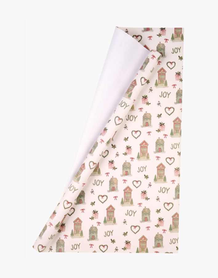 Lahjapaperi moniväri/punainen - 70cm x 3m moniväri/punainen - 1