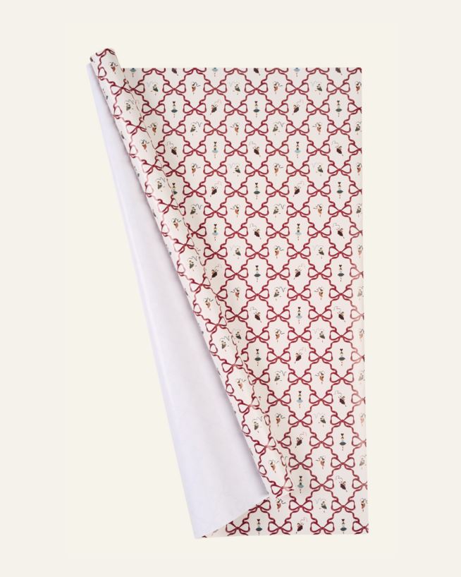 Lahjapaperi moniväri/punainen - 70cm x 3m moniväri/punainen - 1