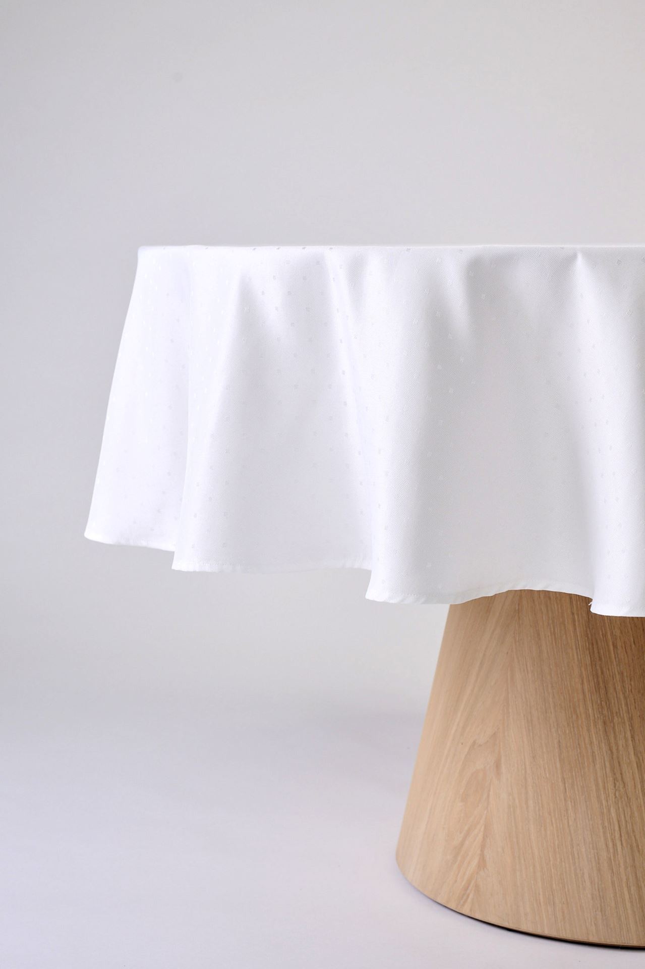 Pyöristää pöytäliina valkoinen - 3