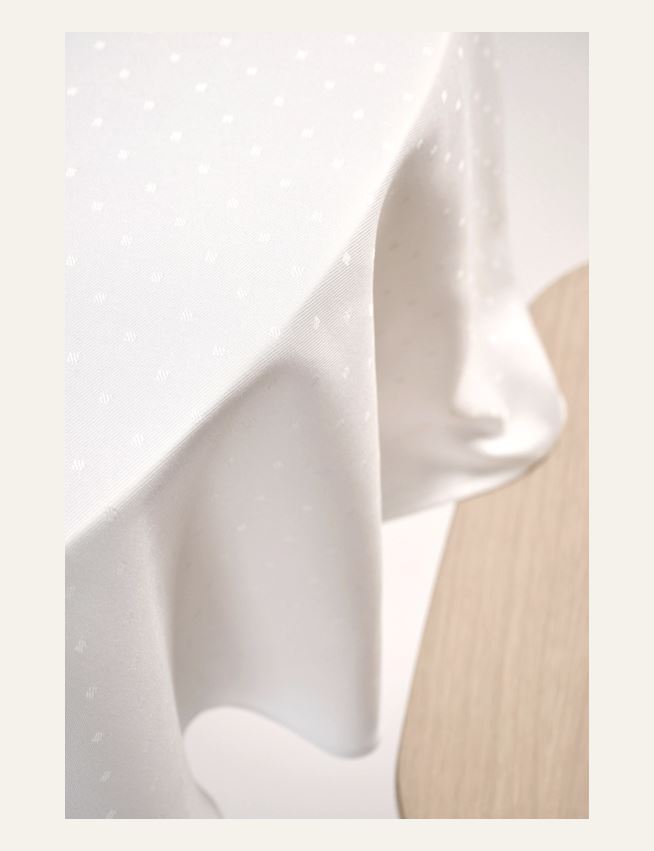 Pyöristää pöytäliina valkoinen - 2