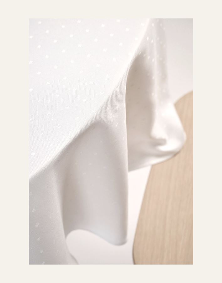 Pyöristää pöytäliina valkoinen - 2