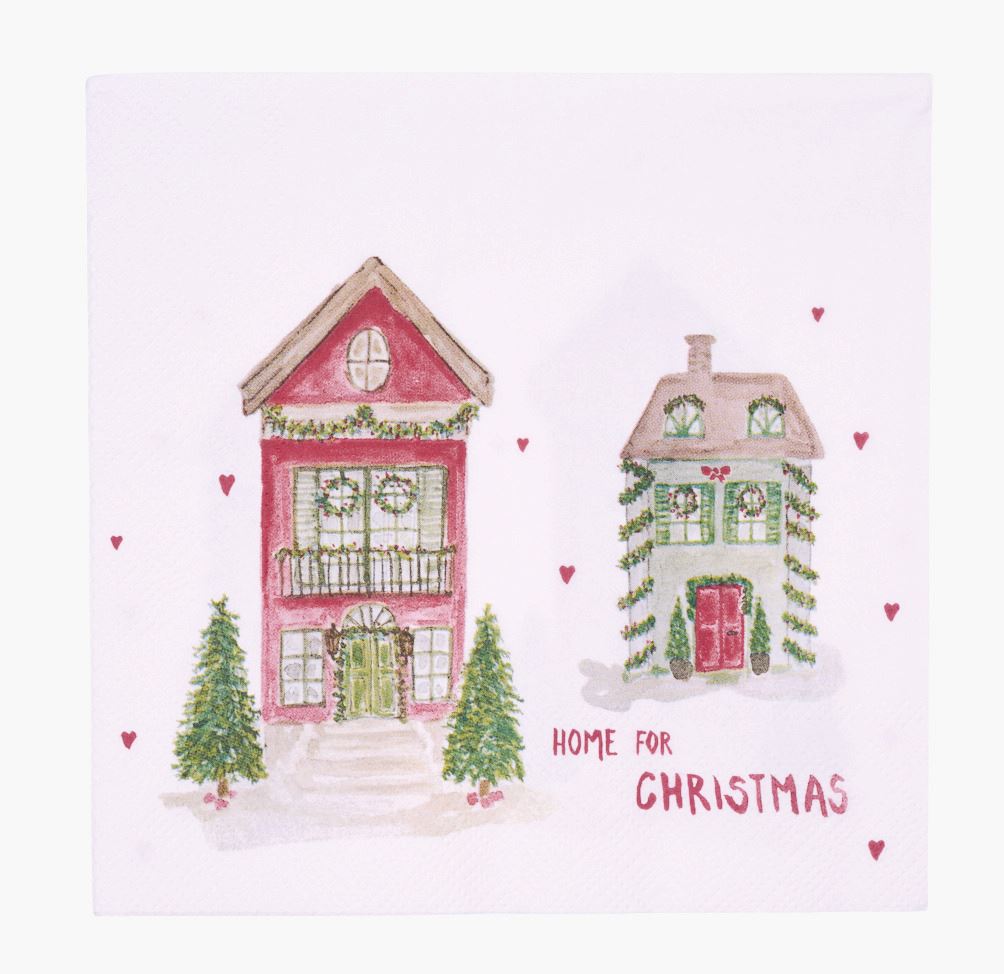 Paperiservetit moniväri/punainen - 33x33 cm moniväri/punainen - 1