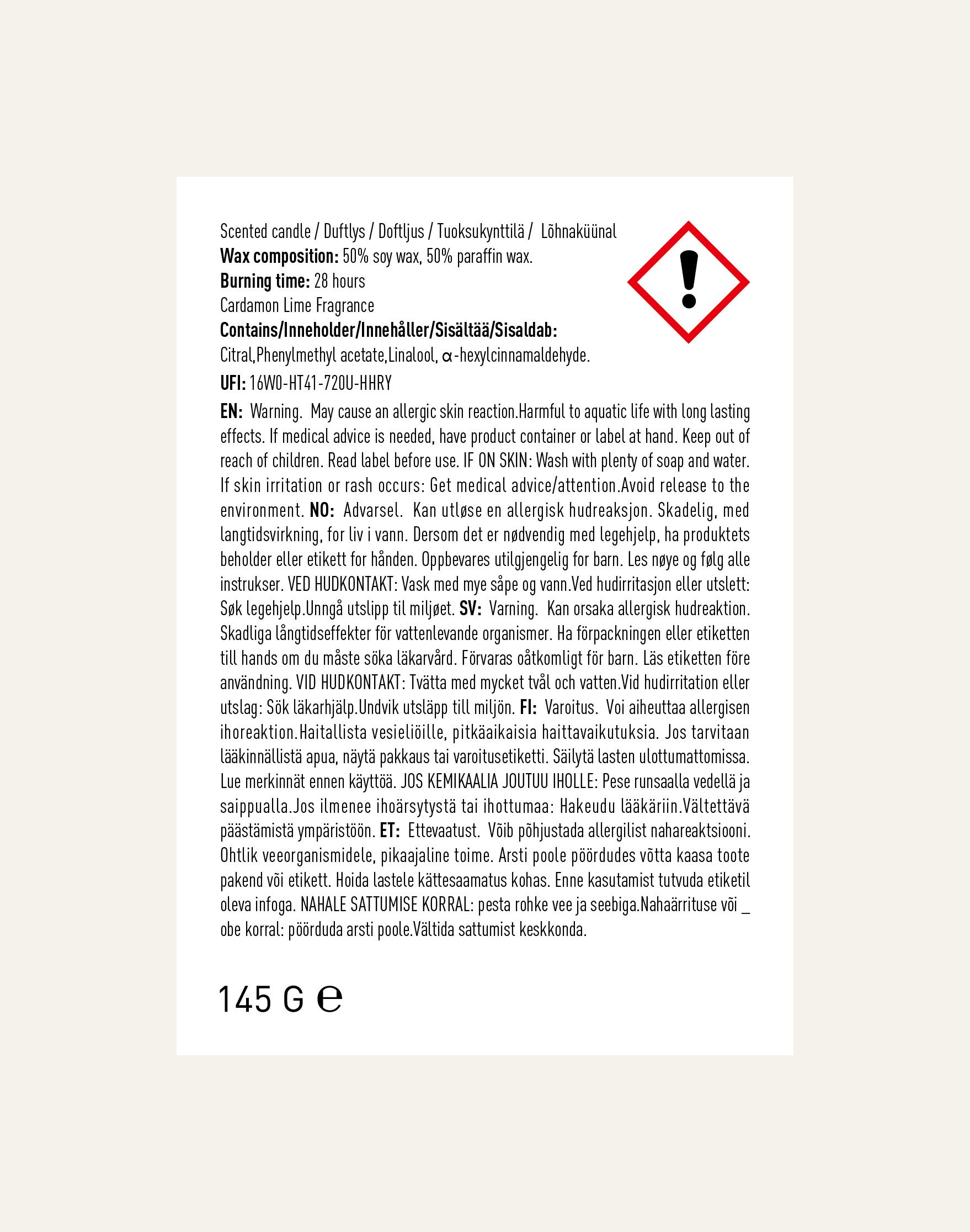 Tuoksukynttilä beige - 4