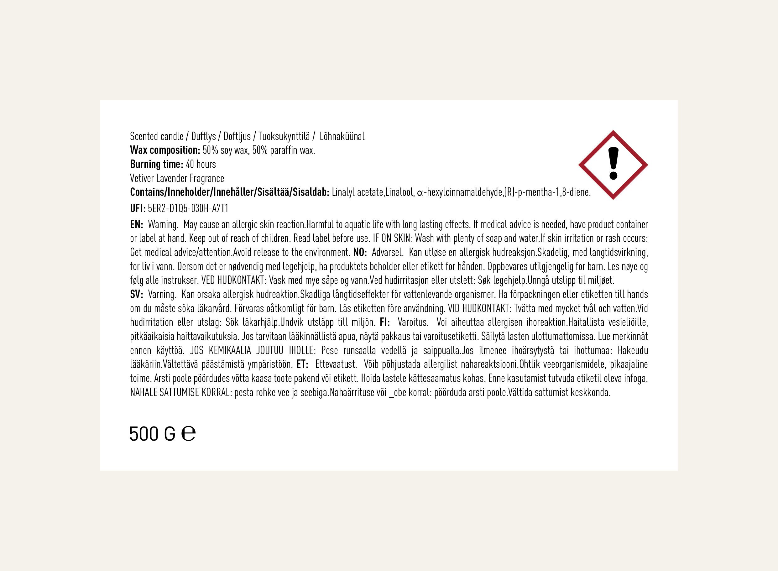 Tuoksukynttilä harmaasininen - 4