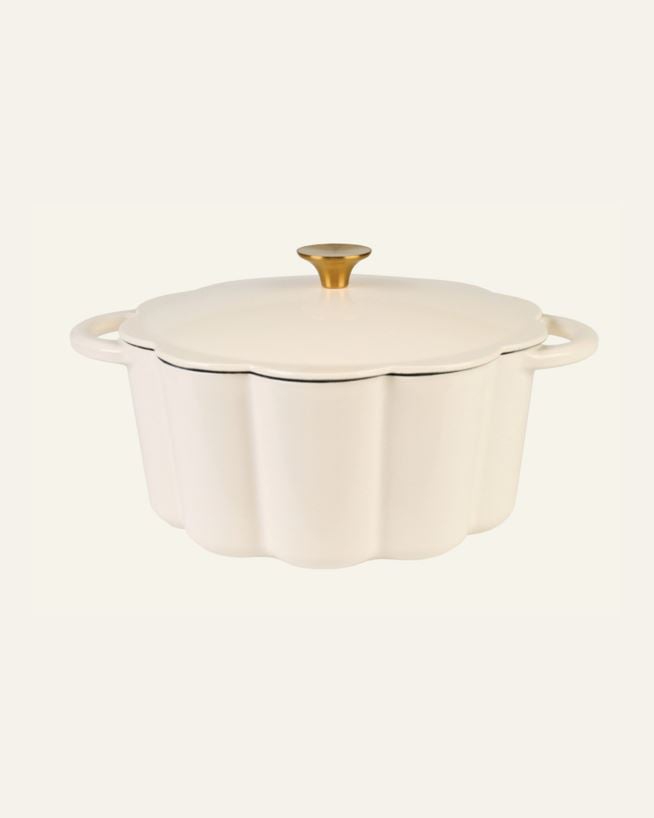 Valurautainen kattila pyöreä creme - 4300ml creme - 1