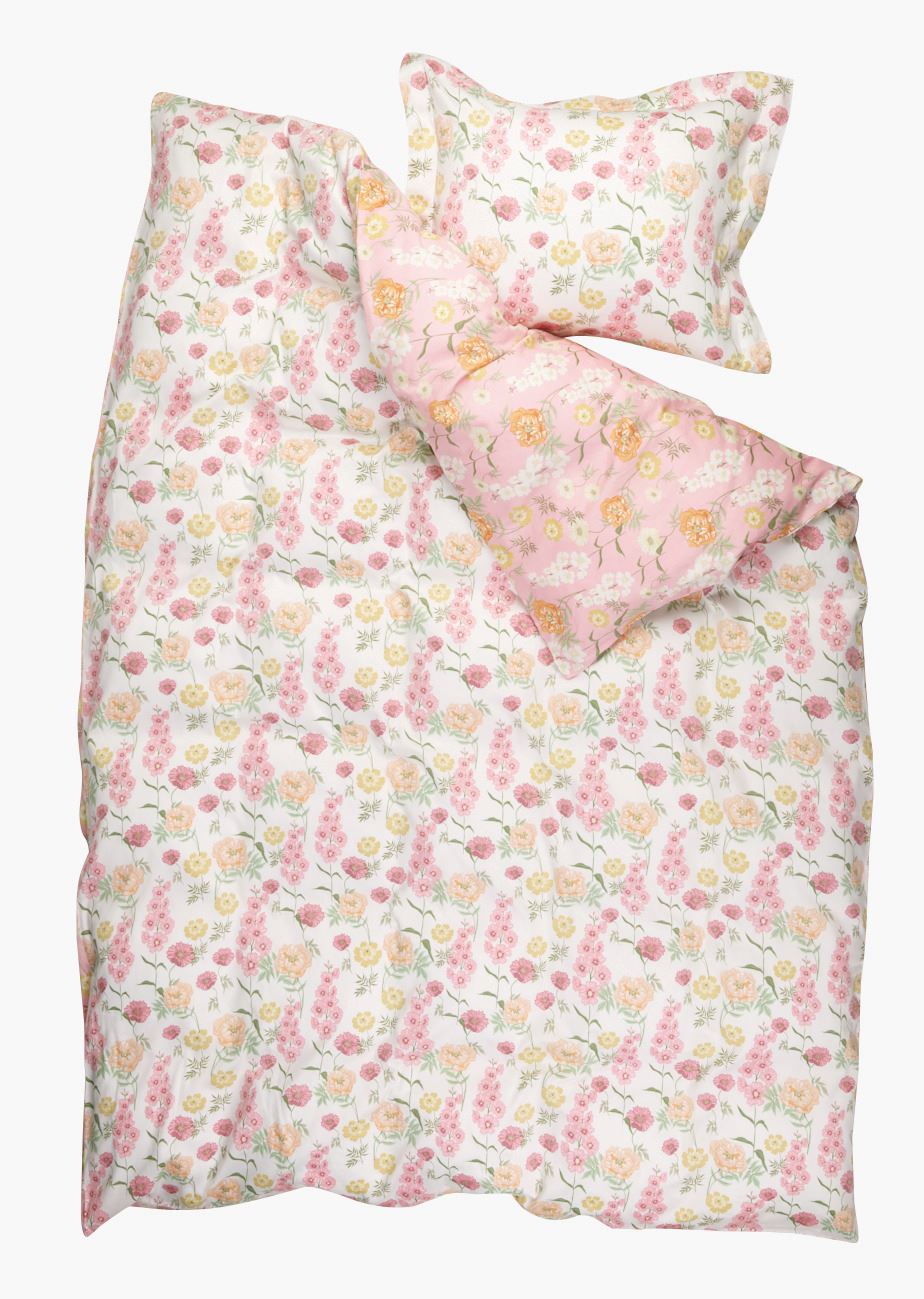 Pussilakanasetti satiinipuuvillaa moniväri/roosa - 3