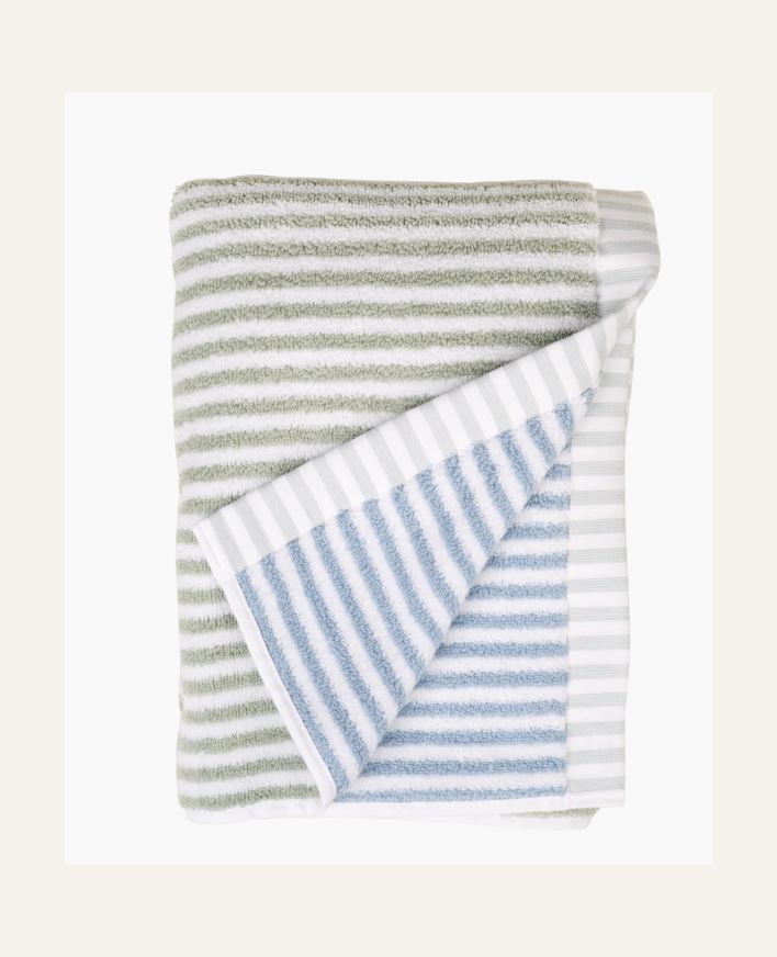 Pyyhe moniväri/vihreä - 70x140 cm moniväri/vihreä - 1