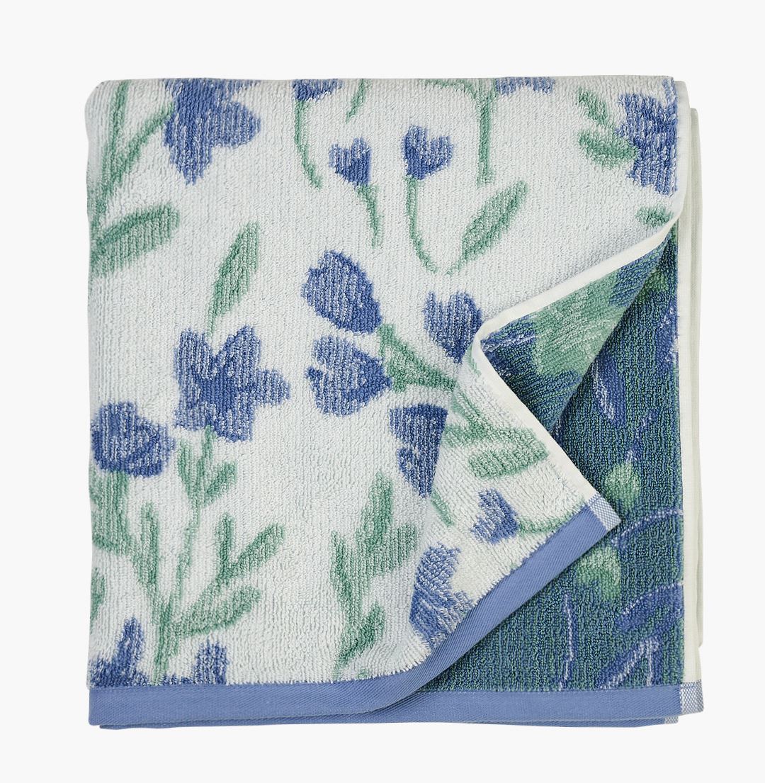 Pyyhe moniväri/sininen - 70x140 cm moniväri/sininen - 1