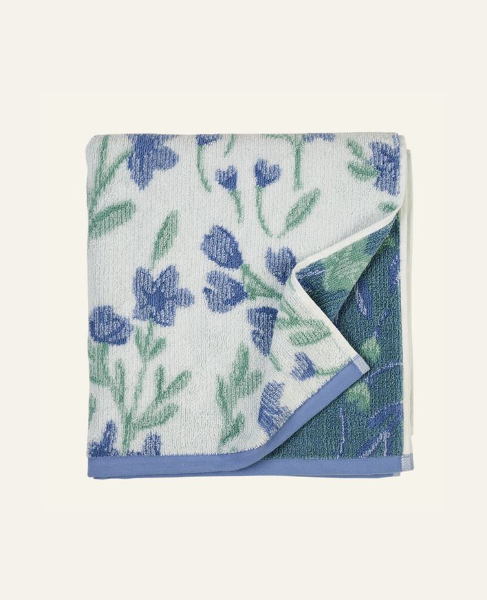 Pyyhe moniväri/sininen - 70x140 cm moniväri/sininen - 1