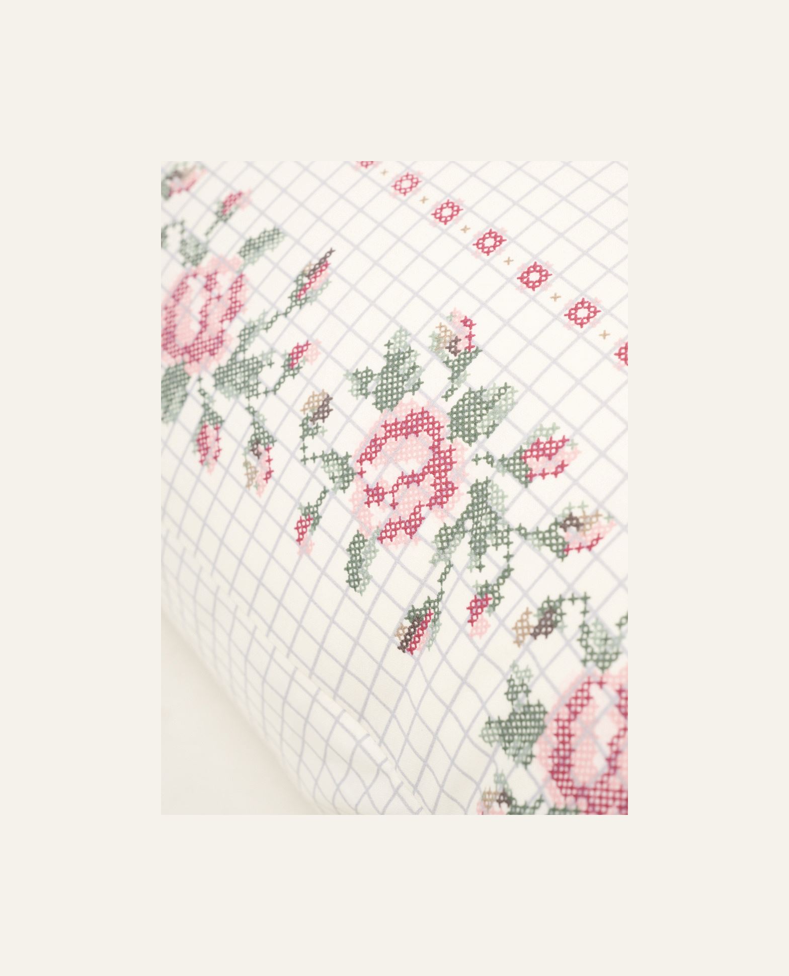 Tyynyliina puuvillaa moniväri/roosa - 4