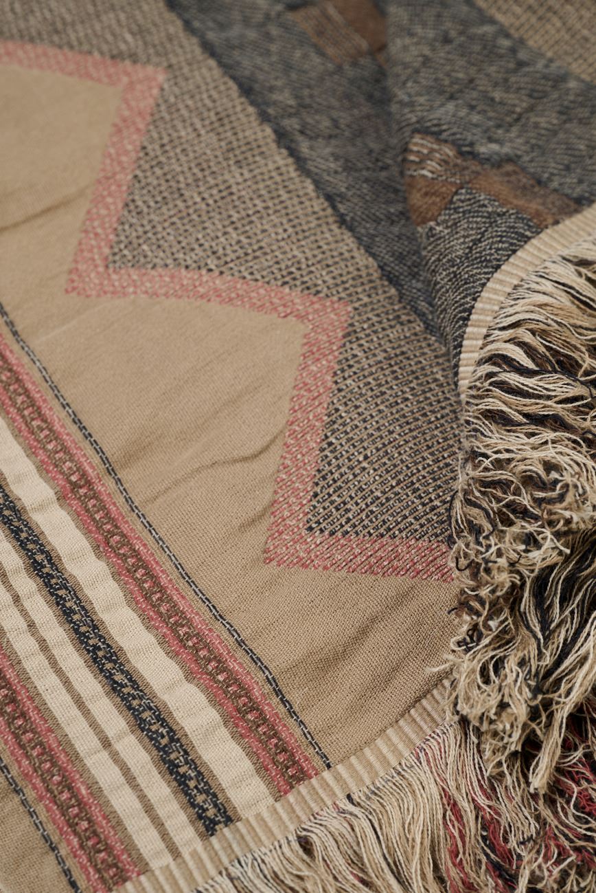 Torkkupeitto moniväri/ruskea - 2