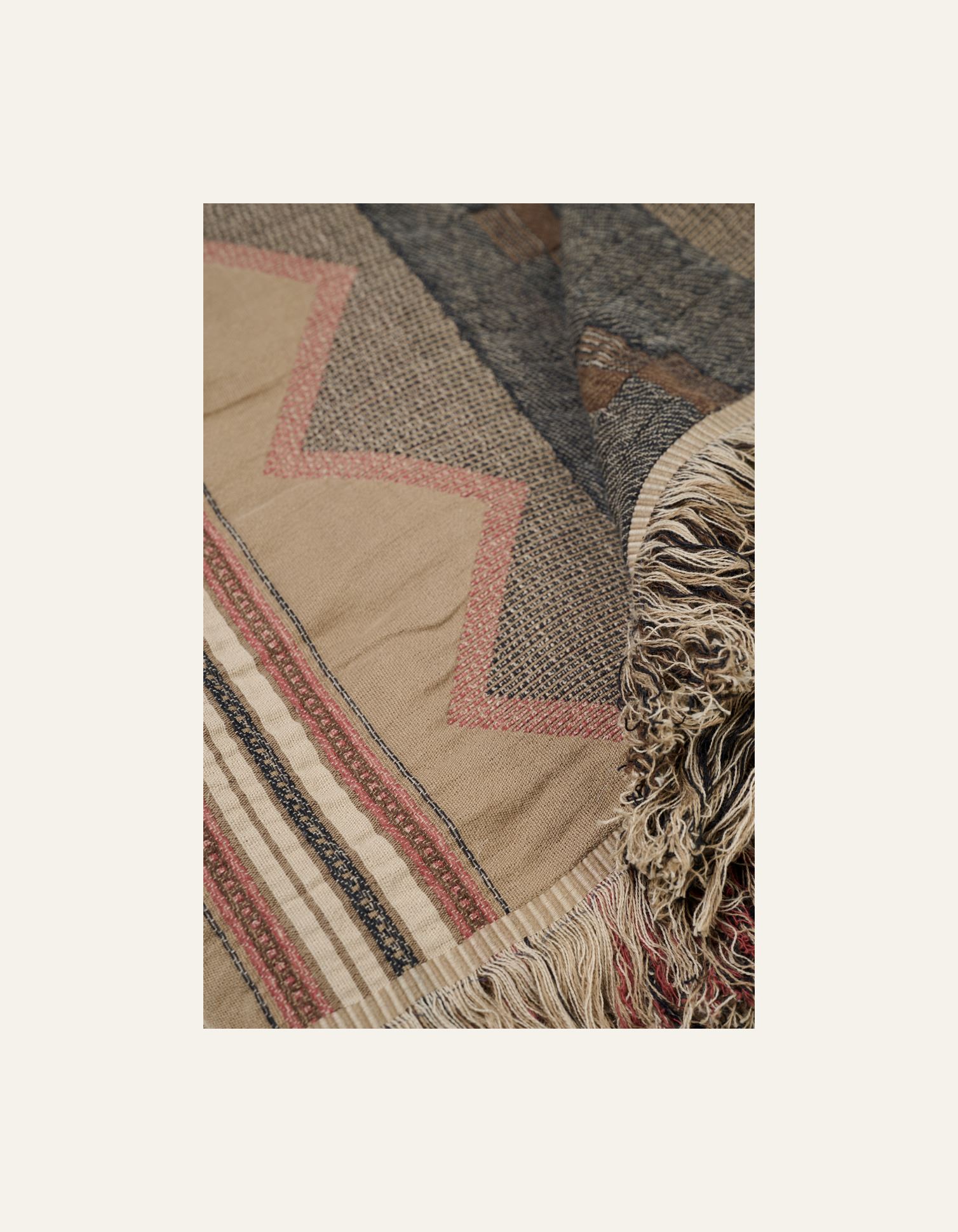 Torkkupeitto moniväri/ruskea - 2