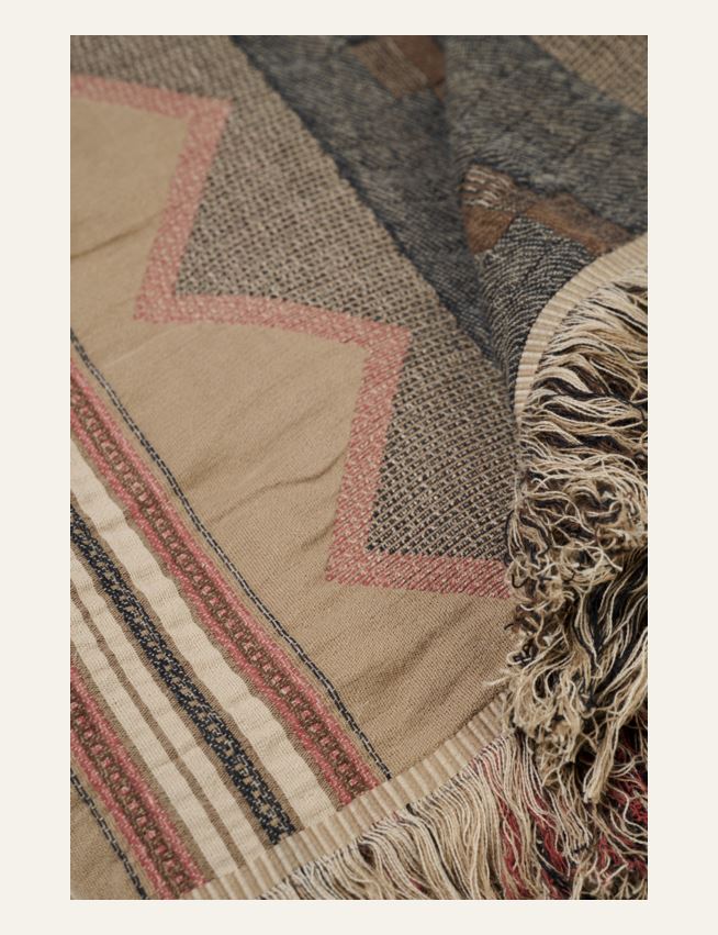 Torkkupeitto moniväri/ruskea - 2