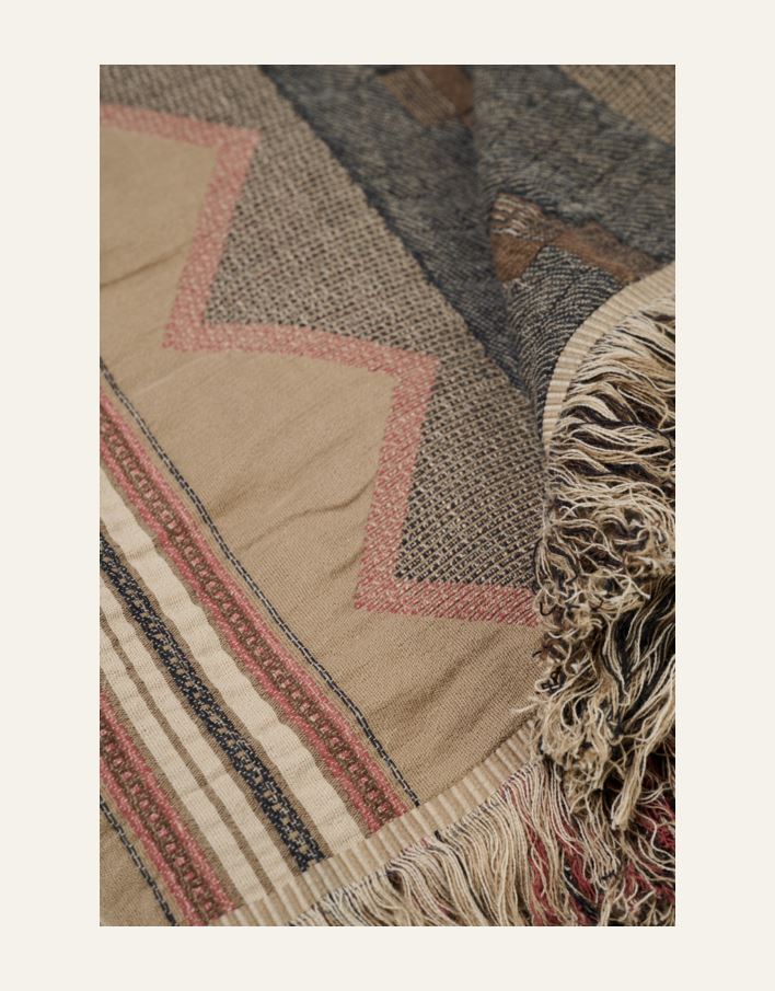 Torkkupeitto moniväri/ruskea - 2