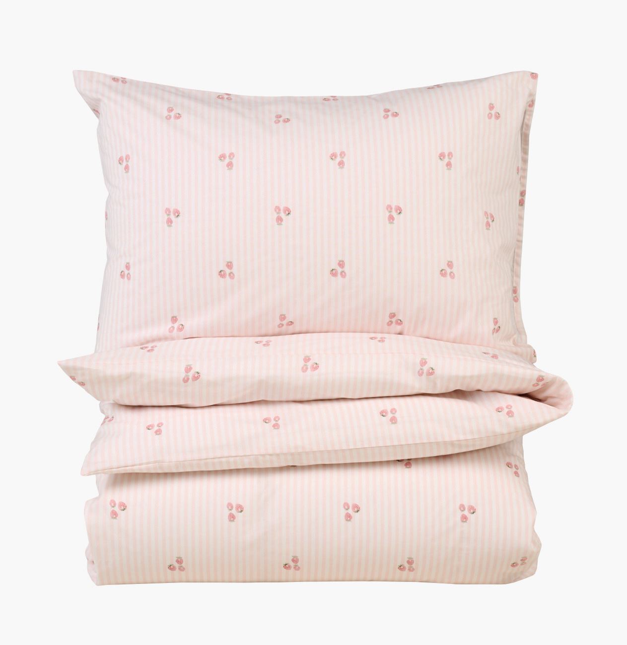 Pussilakanasetti puuvillaa roosa - 150x210 cm roosa - 1