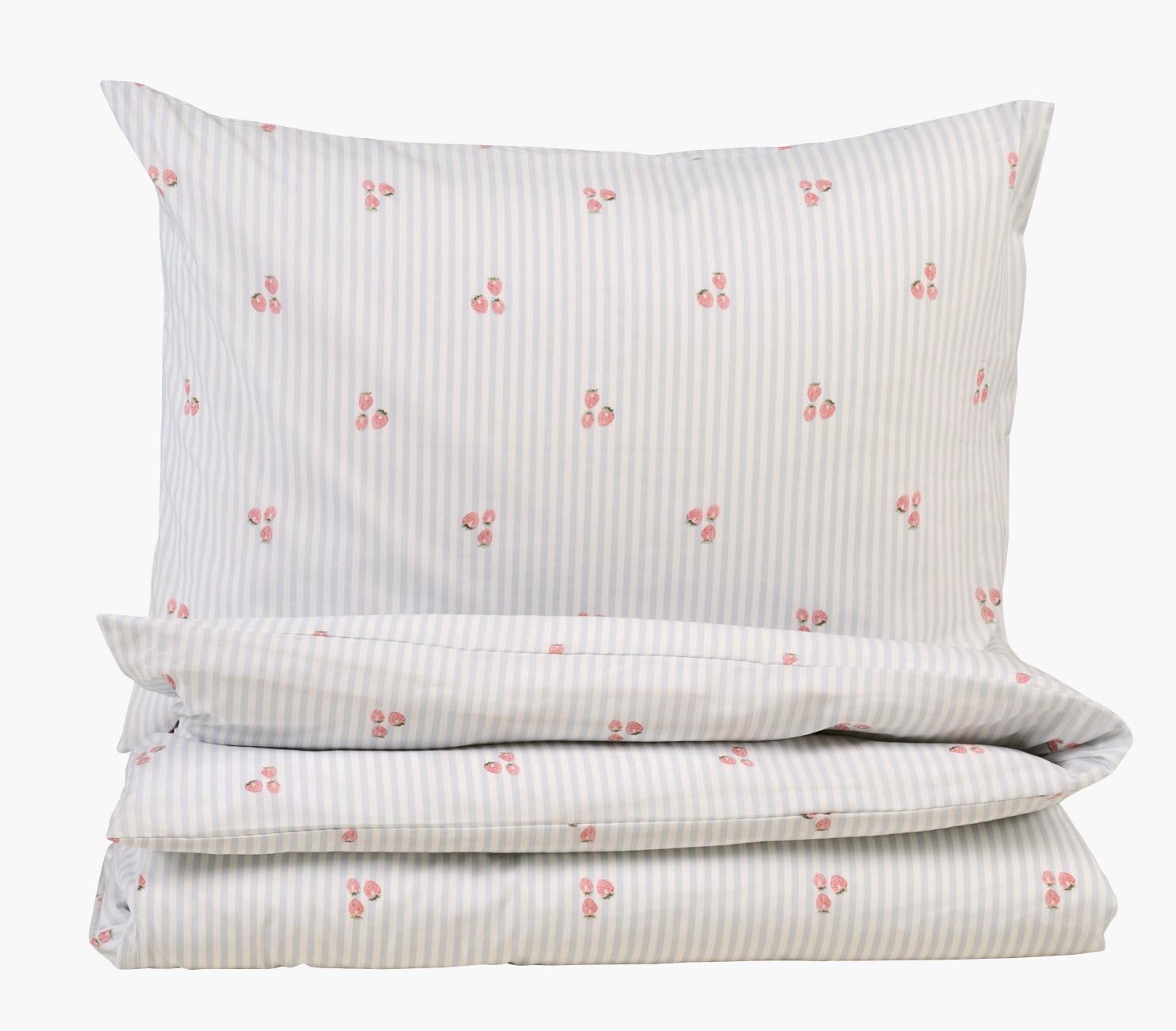 Pussilakanasetti puuvillaa vaaleansininen - 150x210 cm vaaleansininen - 1