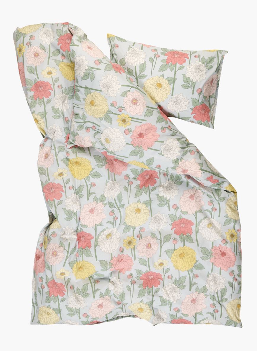 Pussilakanasetti puuvillaa moniväri/sininen - 2