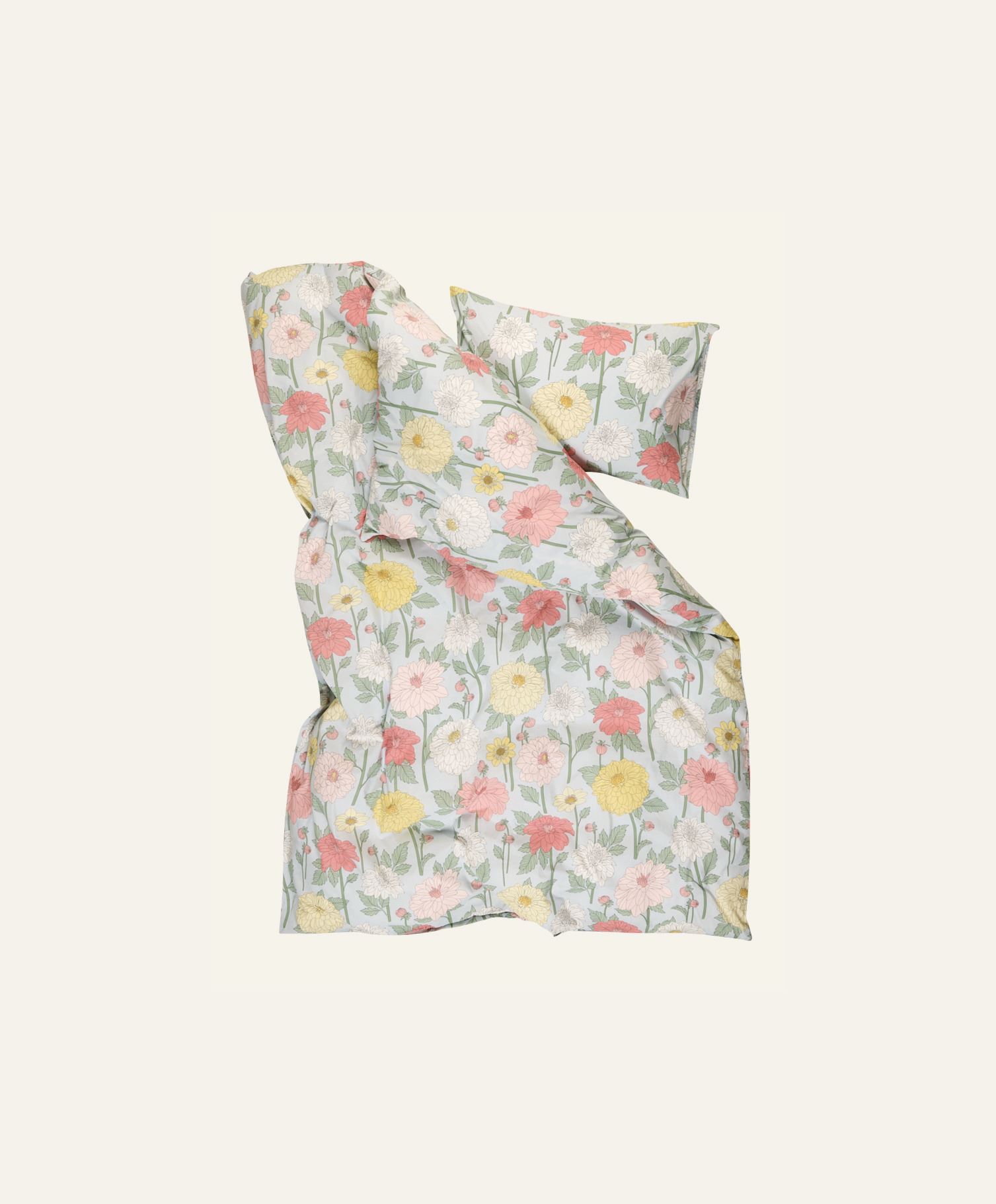 Pussilakanasetti puuvillaa moniväri/sininen - 2