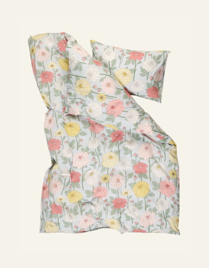 Pussilakanasetti puuvillaa moniväri/sininen - 2