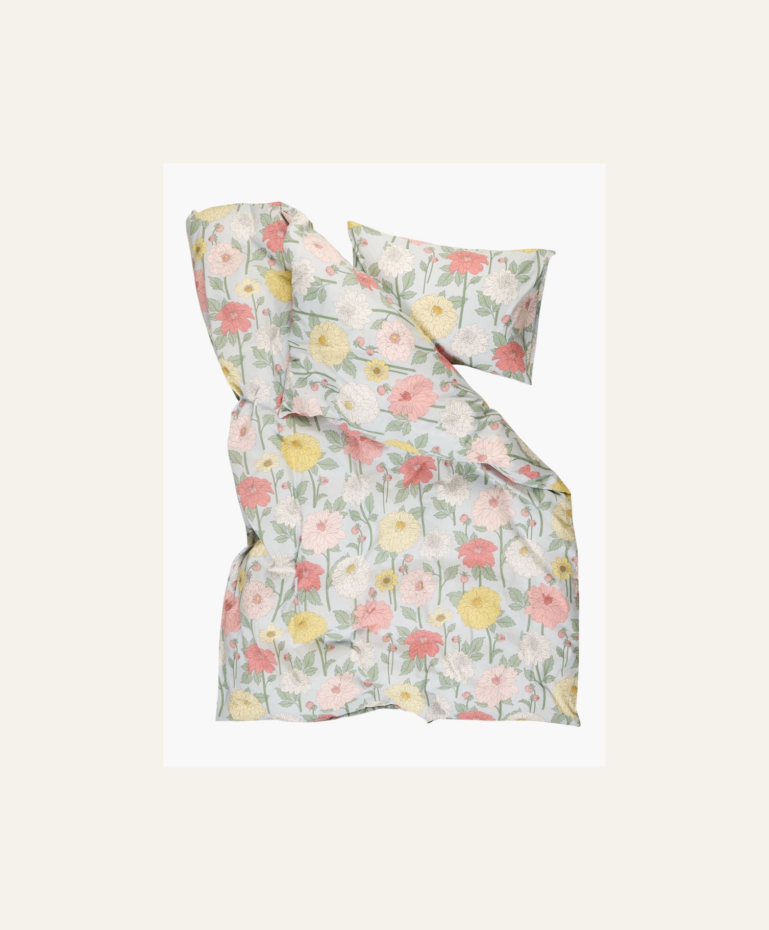 Pussilakanasetti puuvillaa moniväri/sininen - 2