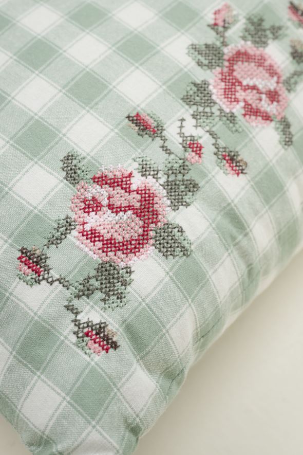 Koristetyyny moniväri/vihreä - 3