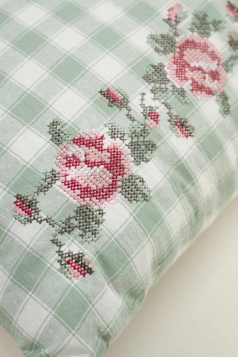 Koristetyyny moniväri/vihreä - 3