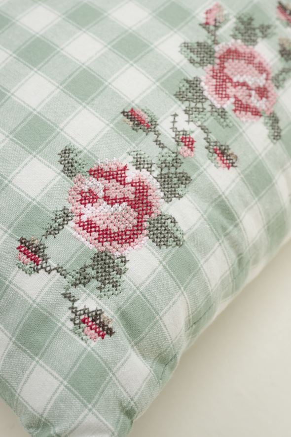 Koristetyyny moniväri/vihreä - 3