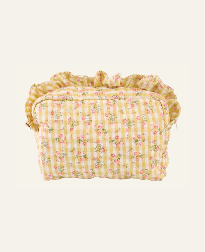 Toilettilaukku vaaleankeltainen - 14x20 cm vaaleankeltainen - 1