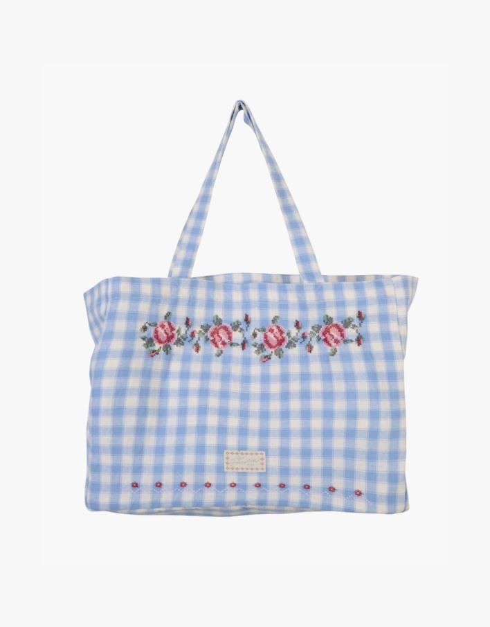 Kangaskassi vaaleansininen - 33x43 cm vaaleansininen - 1