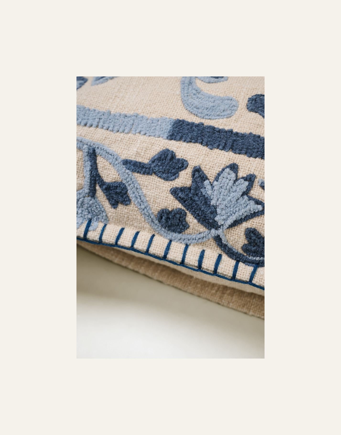 Koristetyynynpäällinen sininen - 2