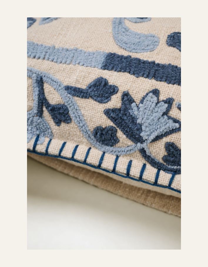 Koristetyynynpäällinen sininen - 2