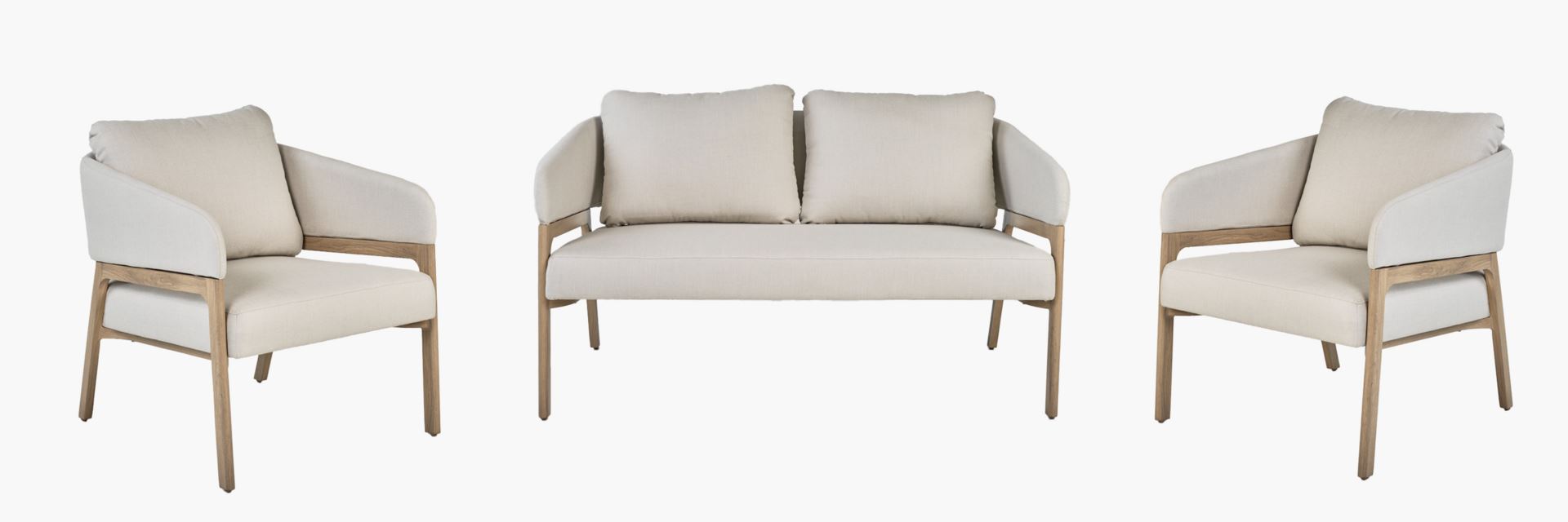 Sohvaryhmä beige - 79x133,5x73 cm beige - 1