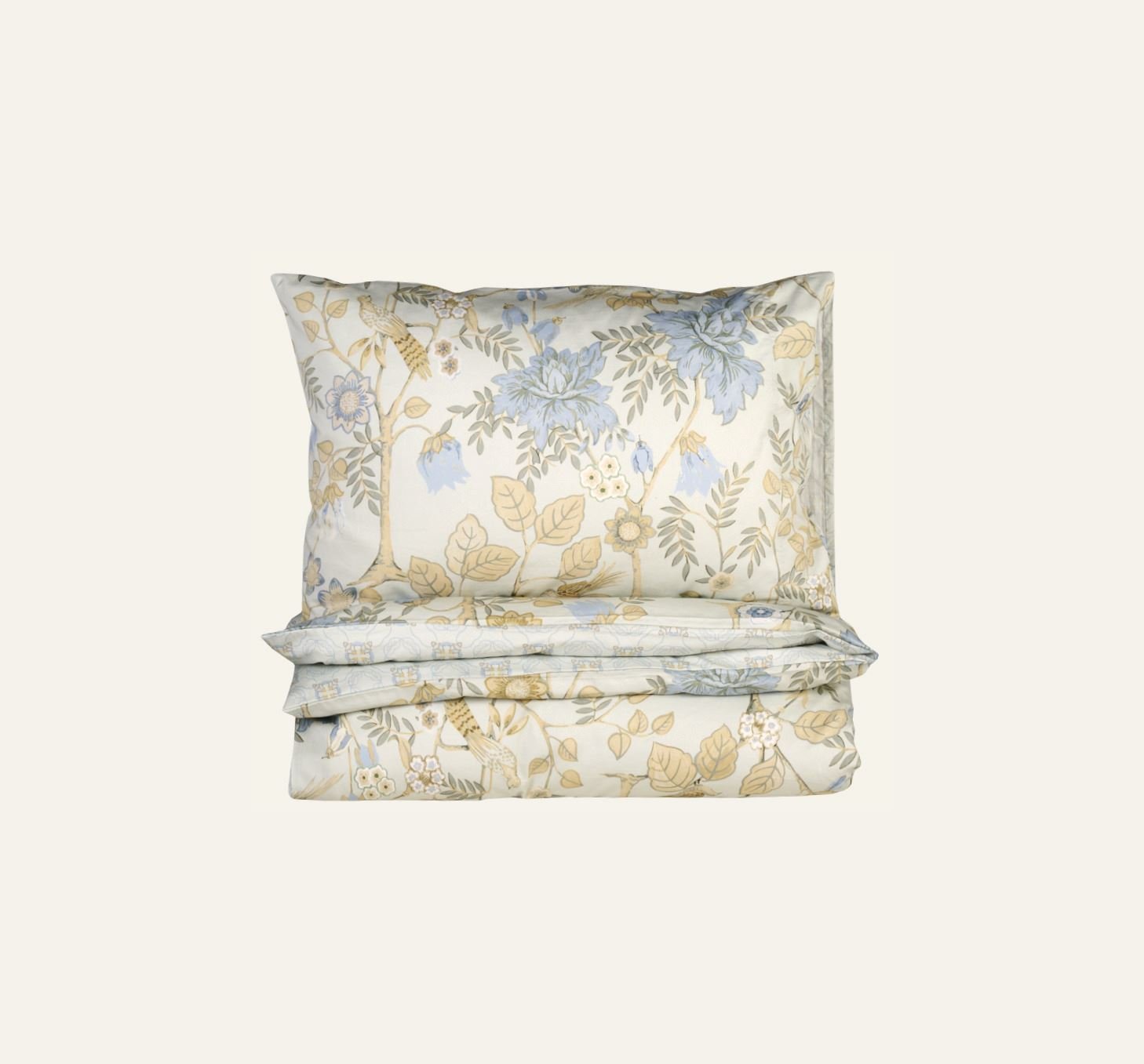 Pussilakanasetti satiinipuuvillaa moniväri/vihreä - 3