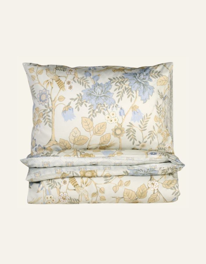 Pussilakanasetti satiinipuuvillaa moniväri/vihreä - 3