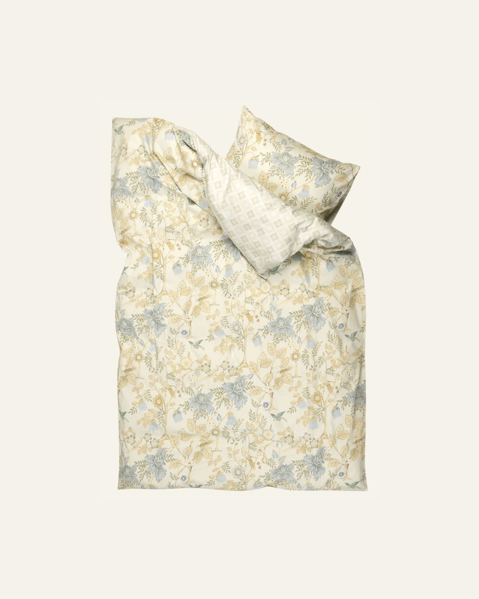 Pussilakanasetti satiinipuuvillaa moniväri/vihreä - 2